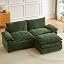 204cm L-shape Green
