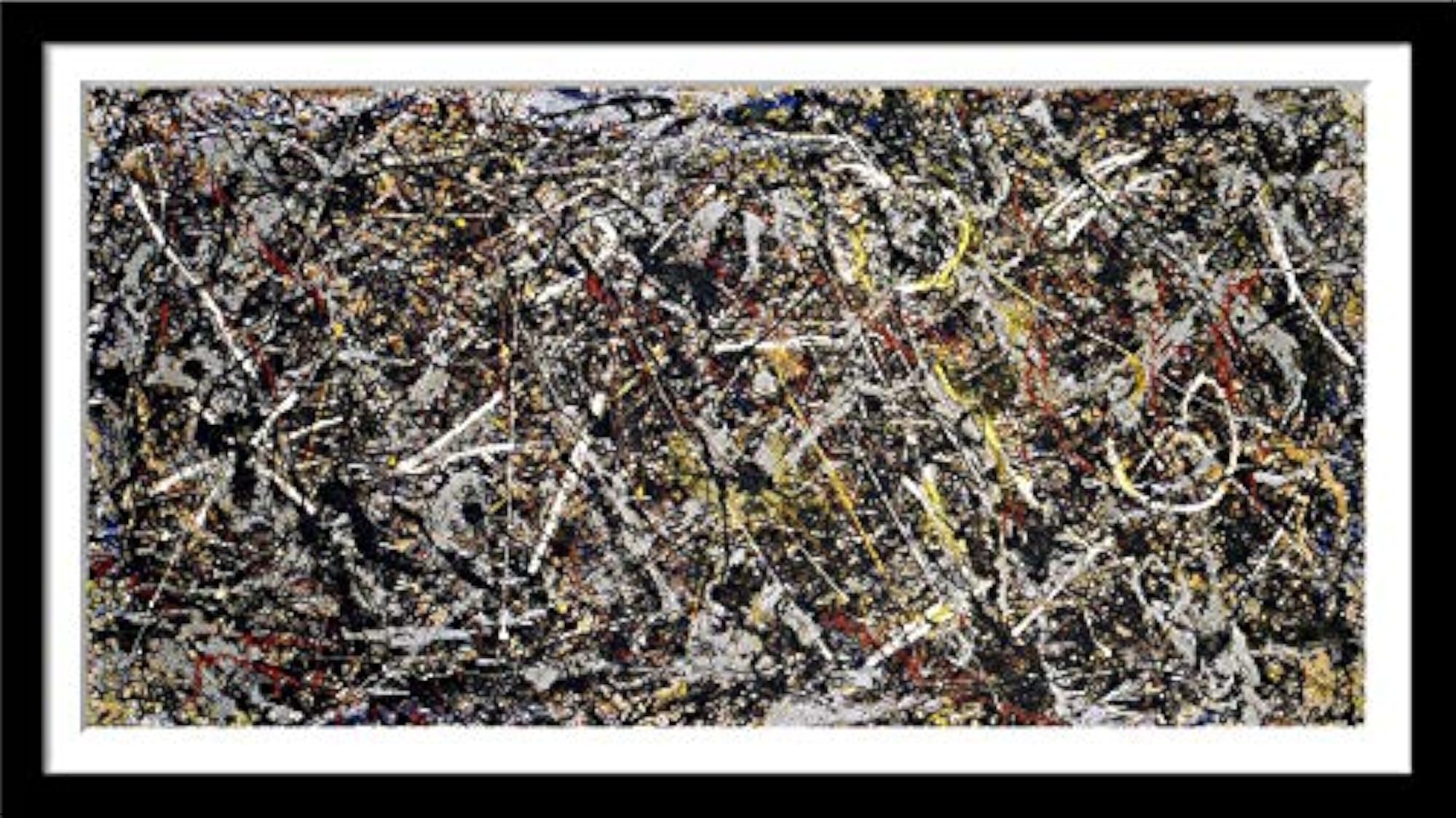 Jackson Pollock - Alchemy 1947 - Large Digital Print Framed