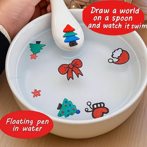 Image of GRAPHENE Magic Doodle Making Water Erasable Markers Floating Ink Pen Set, Magical Water Painting Sketch Pens Whiteboard Marker for Kids, Children Art (Multicolor, 8 Count (Pack of 1))