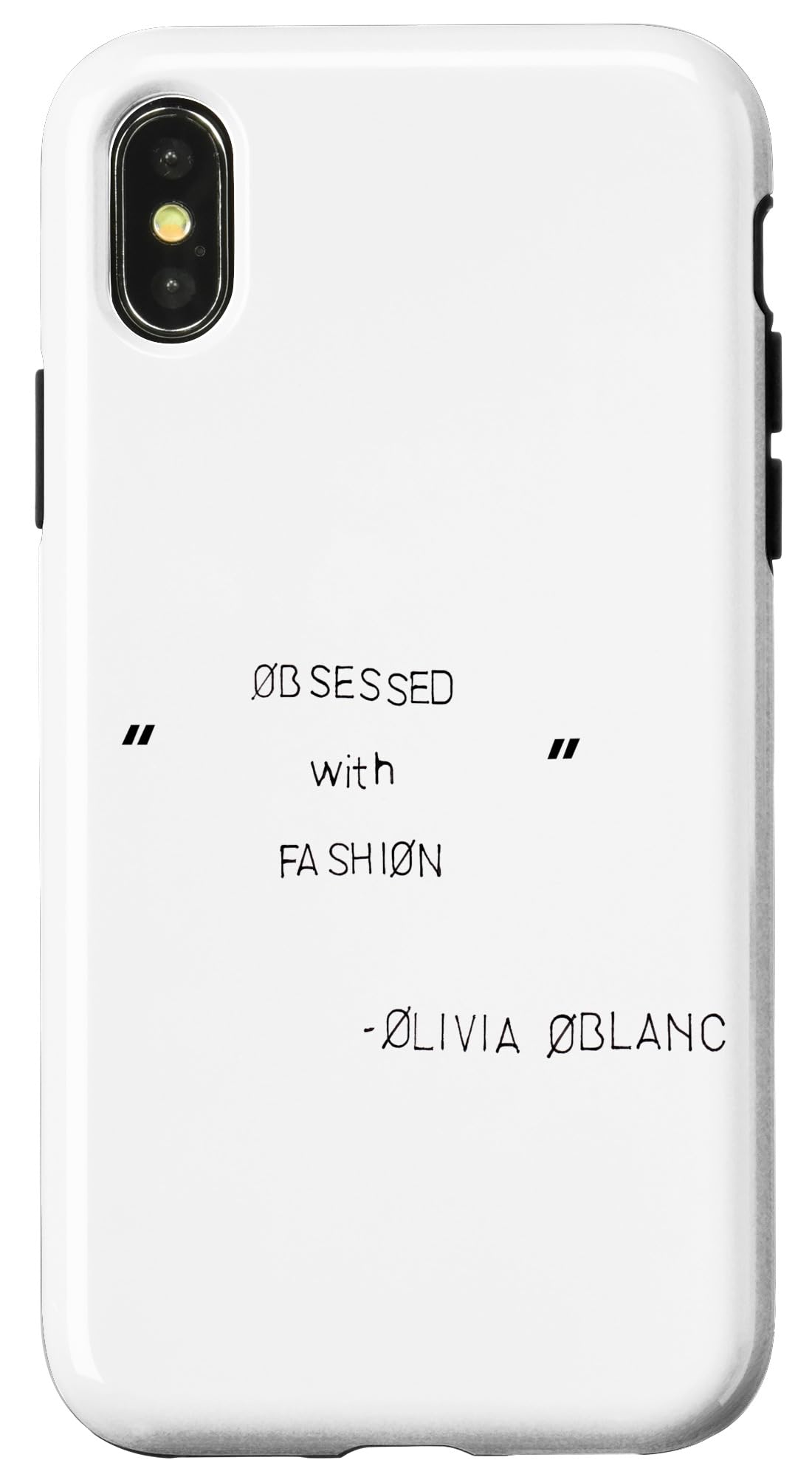 iPhone X/XS Making the Cut "Obsessed with Fashion" - Black Text Case