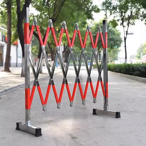 Barrière mobile extensible et portail de sécurité pliable en acier pour zone de travaux