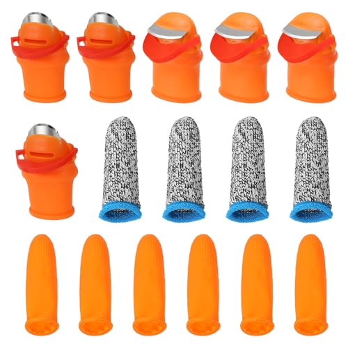 Kit de cuchillos para jardín PATIKIL de silicona naranja miniatura 1