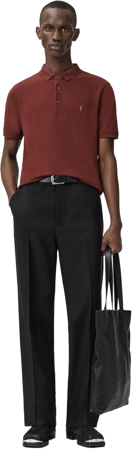 Allsaints Mens Reform Ss Polo 2 Pac - Image 5