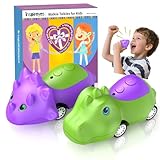 activités jardin petite section [RECHARGE USB-C, AUCUNE PILE NÉCESSAIRE] : Oubliez les piles AAA compliquées – une recharge suffit pour jusqu’à 48 heures de plaisir ininterrompu avec les dinosaures ! Les voitures dinosaures Inspireyes se rechargent facilement avec les câbles USB-C inclus, toujours prêtes à jouer. Remarque : les câbles fournis sont spécialement conçus pour ces jouets et ne doivent pas être remplacés par d’autres.