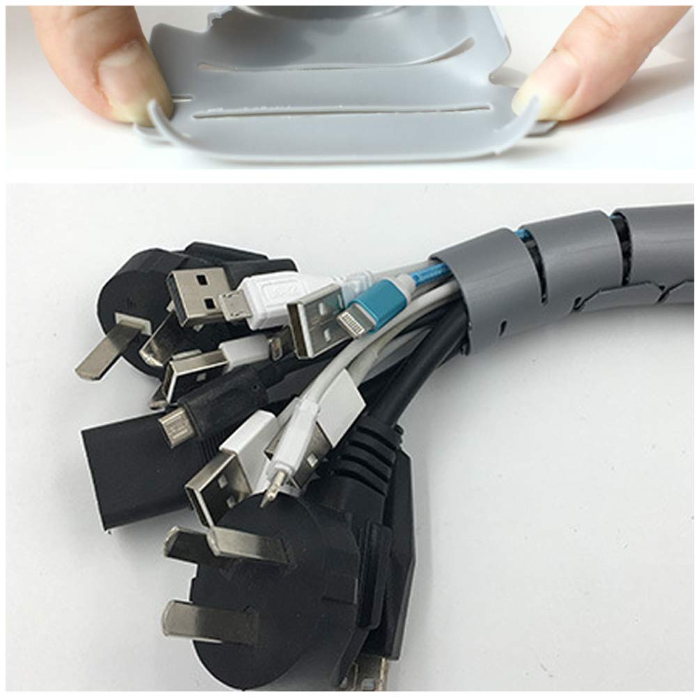 Uxcell Tube Flexible En Spirale De 10 Mm Pour Câble D'ordinateur