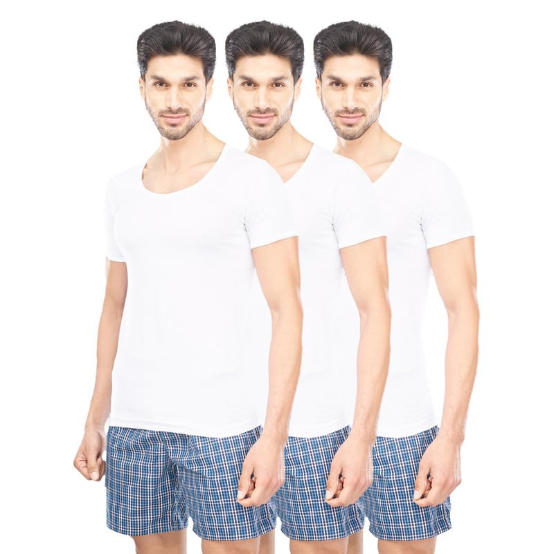 Mens 100% Combed Cotton Kings RNS White Vest Combo Packs-image-40