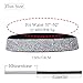 Abien Rhinestone Belts for Women Plus Size Crystal Belt Silver Rhinestone Stretch Waist Belt for Dress Formal (Silver, L:37''-45
