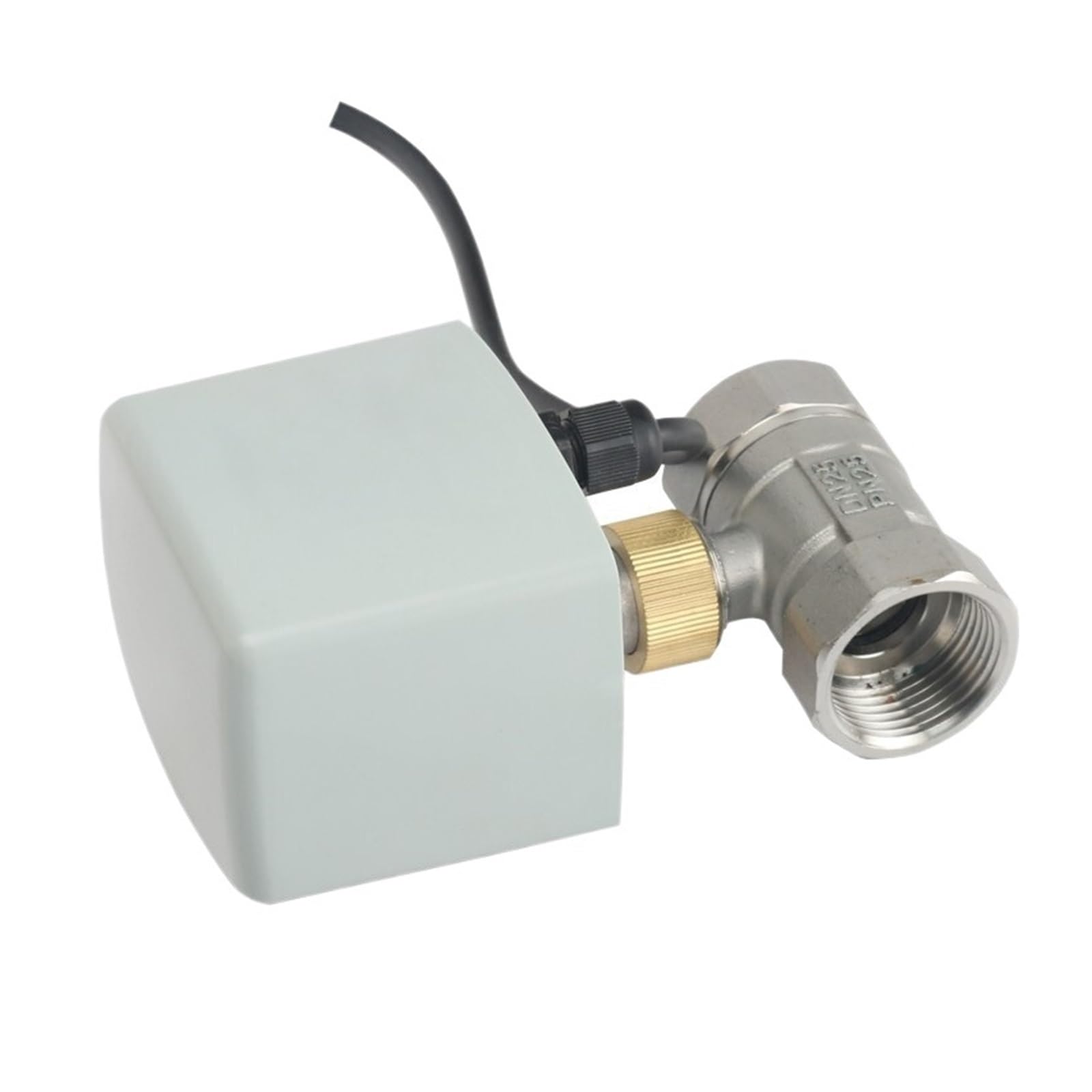 Valvola motorizzata Valvola motorizzata in Acciaio Inossidabile da 3/4" Valvola a Sfera elettrica a 3 Fili e 2 Controlli Coppia Elevata(24VDC)