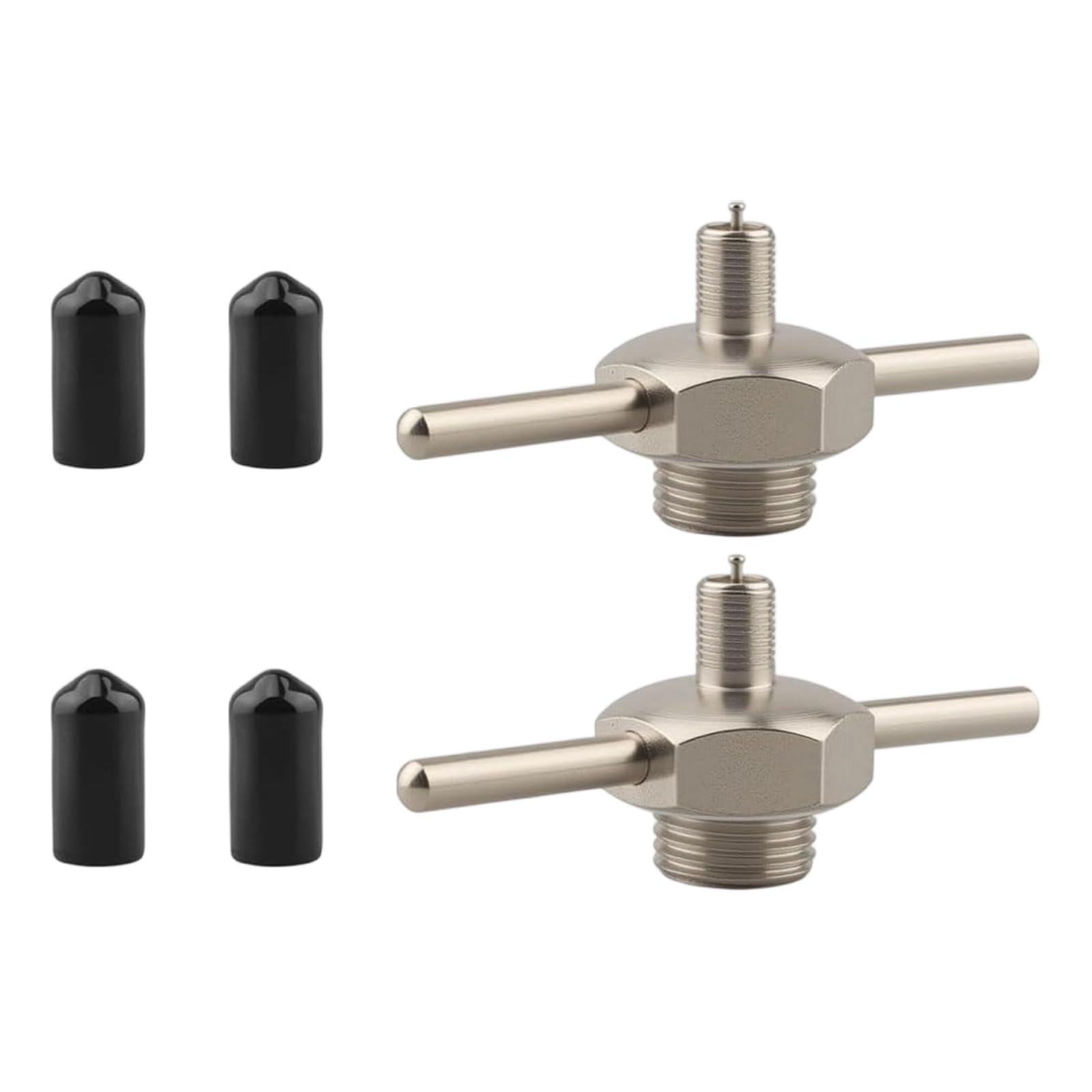 2 Replacement Sprayer Bottle Cap with Gaskets Cores for 19487 Misting Nozzle Water Streams Issue Metal Construction Leakproof Sprayer Cap