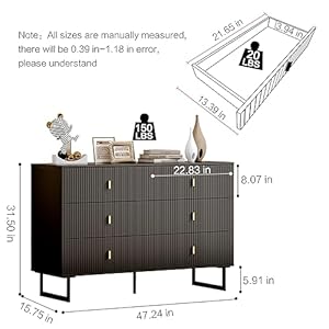 Modernchestofdrawerswith6drawersdeepdrawersclothesorganizerlargestoragecabinetforlivingroombedroomhallwaywithantitippingdevicepureblack Urban Country Home Decor Modern chest of drawers with 6 drawersdeep drawersclothes organizerlarge storage cabinet for living room bedroomhallwaywith anti tipping devicepure black urban country home decor