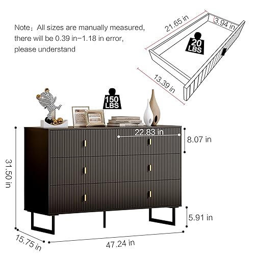 Modernchestofdrawerswith6drawersdeepdrawersclothesorganizerlargestoragecabinetforlivingroombedroomhallwaywithantitippingdevicepureblack Urban Country Home Decor Modern chest of drawers with 6 drawersdeep drawersclothes organizerlarge storage cabinet for living room bedroomhallwaywith anti tipping devicepure black urban country home decor