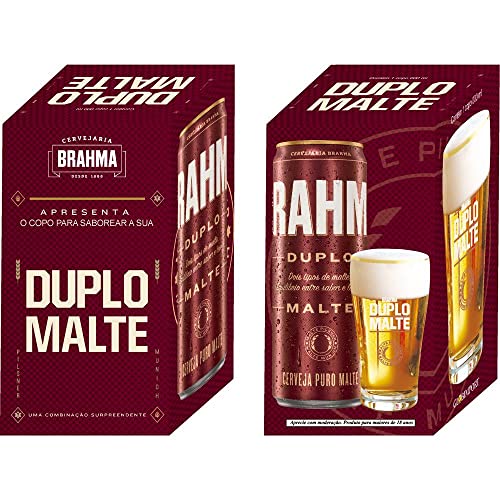 Copo Brahma Duplo Malte 425Ml- GLOBIMPORT