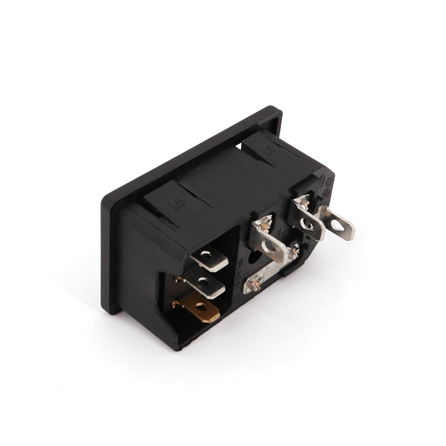 10-Pack IEC320 C14 AC Power Socket 10A/250V with Fuse Holder and 3-pin red Indicator Switch Type 1.5