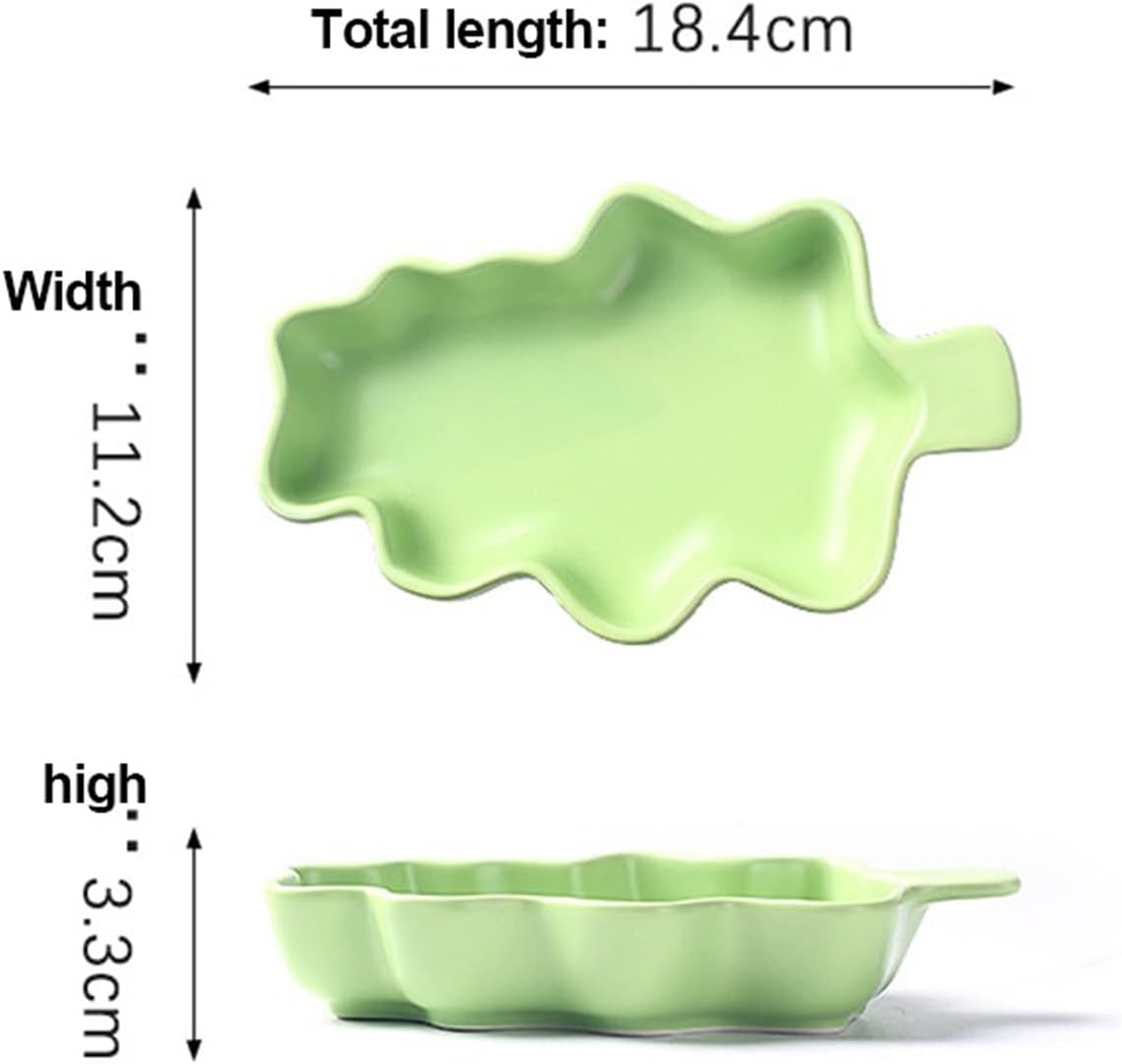 Bakeware Ceramic Baking Dish Rice Bakeware Cute Breakfast Creative Baking Tray Dessert Bowl Fruit Bowl Snack Bowl Tableware Baking Pan (Blue N)