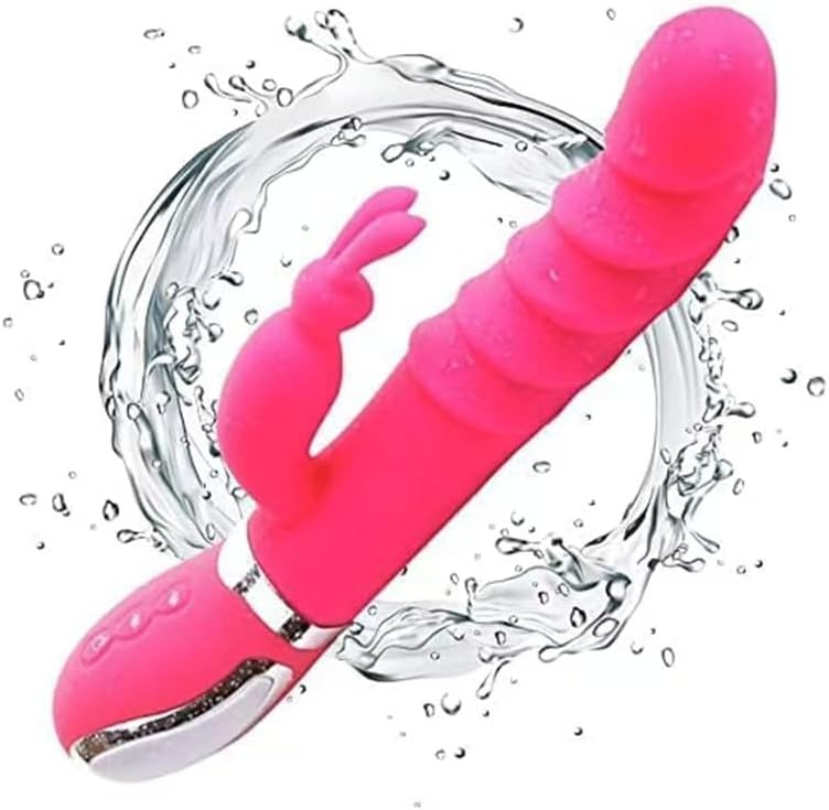 9 Inch Big Rabbit Ears New Wand 12 Modes Powerful Modes Pleasure Toy Set Portable Gifts Bullet Realistic Silicone Wand Waterproof Automatic Electric Silent Soft Sensory Travel Essential