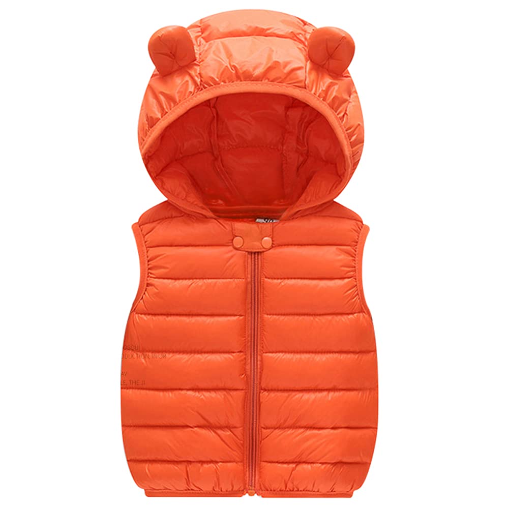 AIWUHE Baby Boys Girls Hooded Puffer Vest