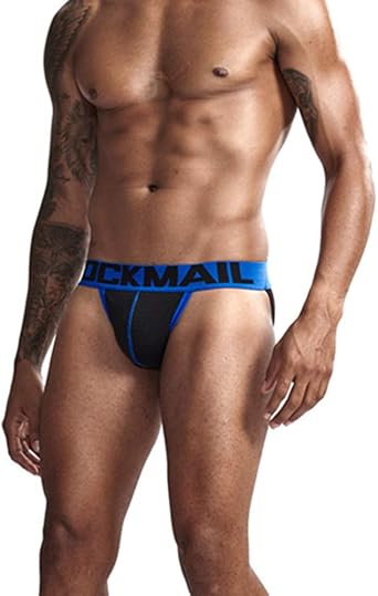 JOCKMAIL Men Jock Strap Underwear Men Mesh Thongs Underwear Briefs Men Bikini Thongs Men Jockstrap