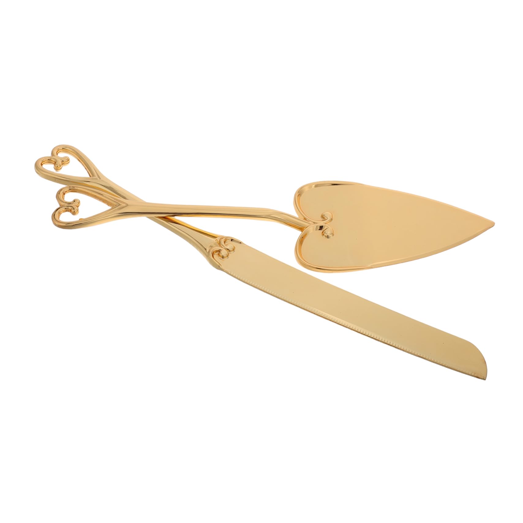 Ustensiles de Cuisson Acier Inoxydable : Set de 2 Pièces Spatule et Couteau de Service à Gâteau