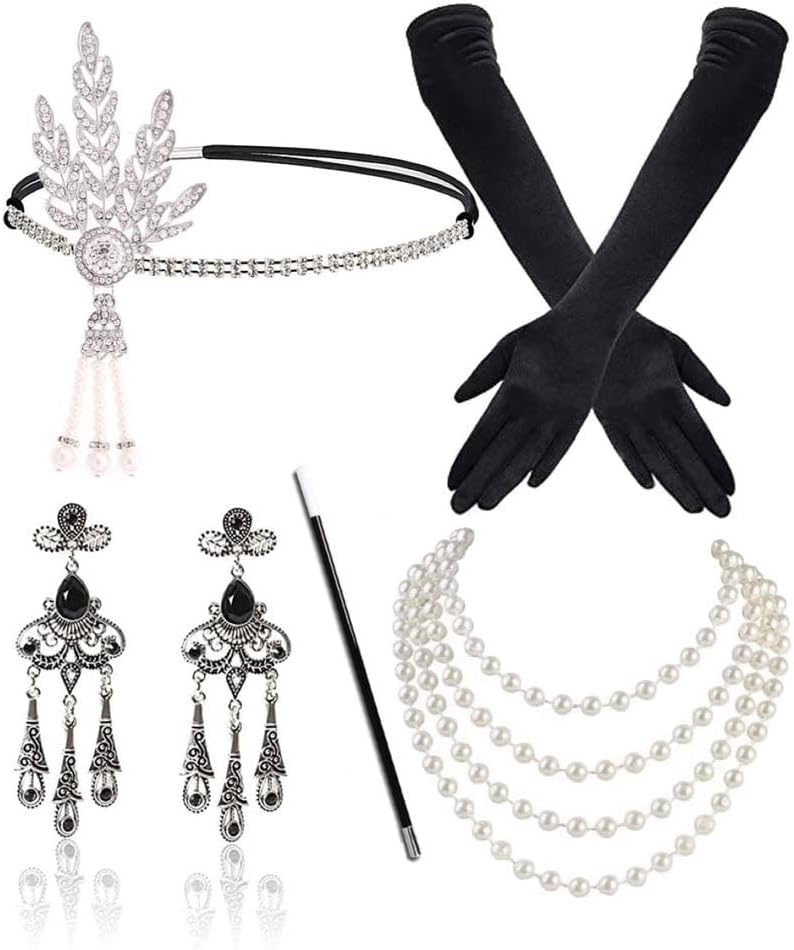 5pcs 1920s Flapper Accessories...