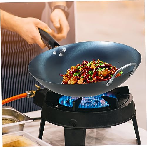 Wok de hierro tradicional con mango ergonómico miniatura 7