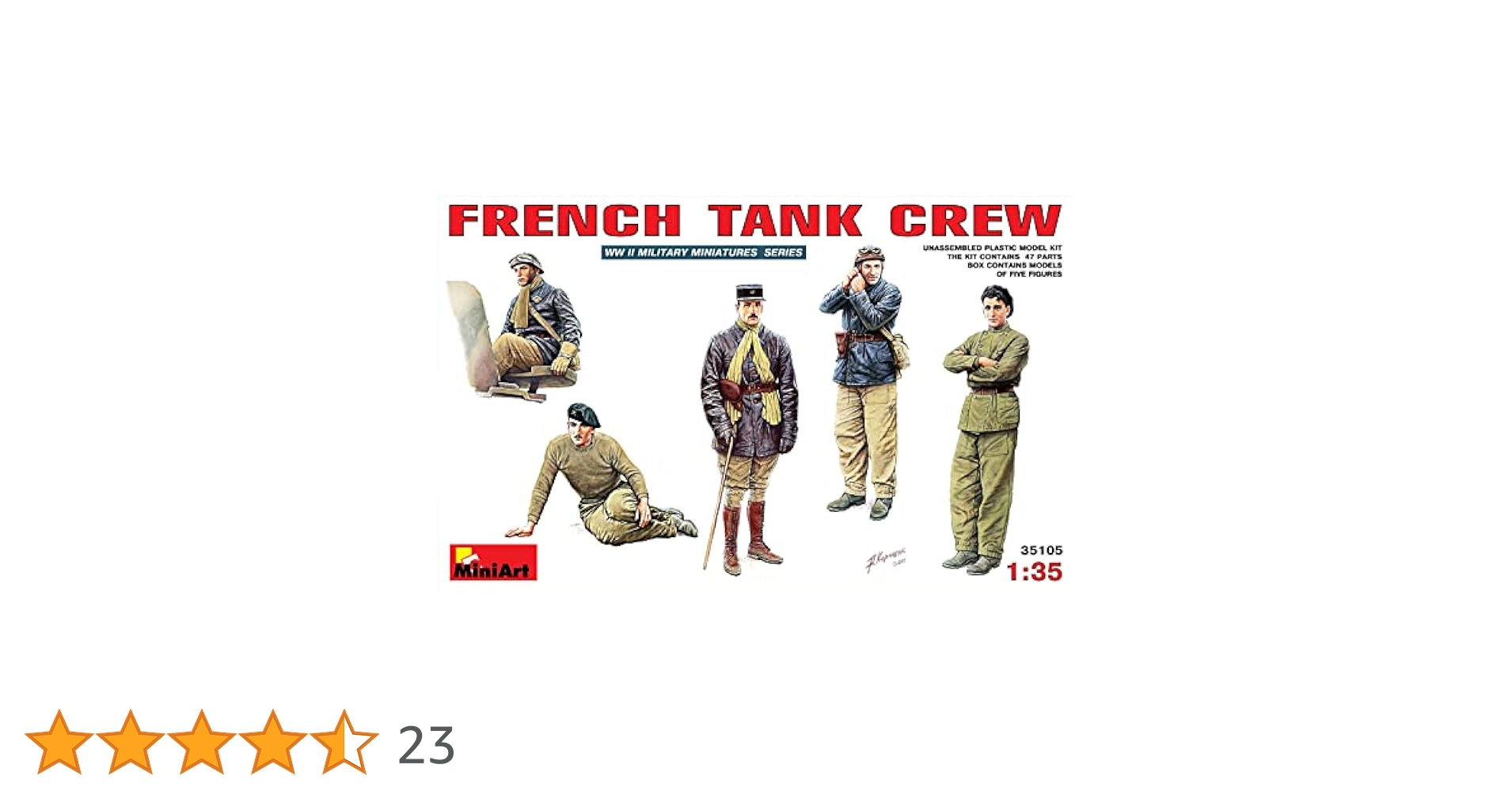 ミニアート 1/35 フランス戦車兵フィギュアセット 第二次世界大戦 5体入り MA35105 プラモデル tf8su2k Amazon | ミニアート 1/35 フランス戦車兵フィギュアセット 第二
