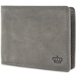 Baur - Cartera de piel de búfalo auténtica para hombre, Formato