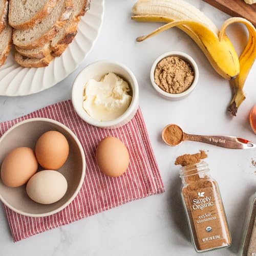 Simply Organic Ceylon Ground Cinnamon, 2.08 Ounce 3 Pack, Non-GMO Organic Cinnamon Powder, Vegan
