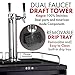 Kegco Keg Dispenser, Two Faucet, Stainless Steel
