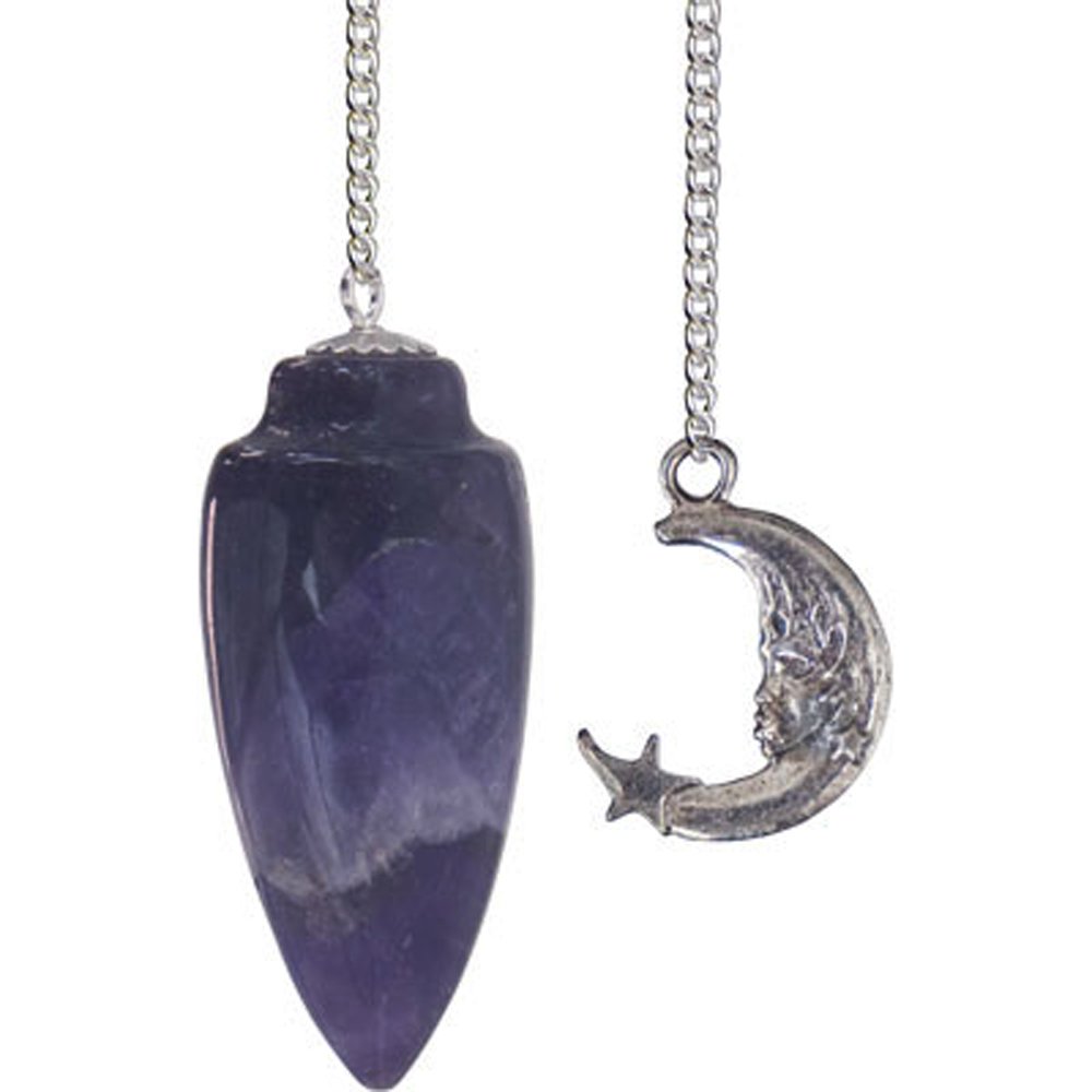 Kheops International - Pendulum with Moon Curved Amethyst