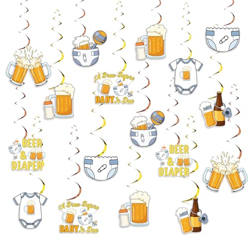 Spirales à Suspendre pour Décoration Baby Shower et Fête de Grossesse Thème Humour