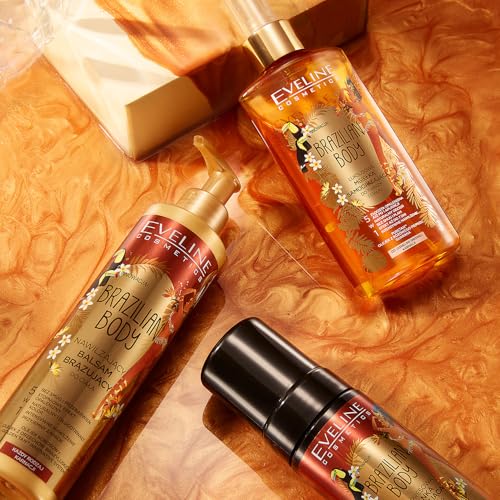 EVELINE COSMETICS Brazilian Body Luxuriöses Selbstbräunungsspray 5in1 für Gesicht & Körper Helle und dunkle Haut Sofortige Wirkung Sieben… – Ansicht 5
