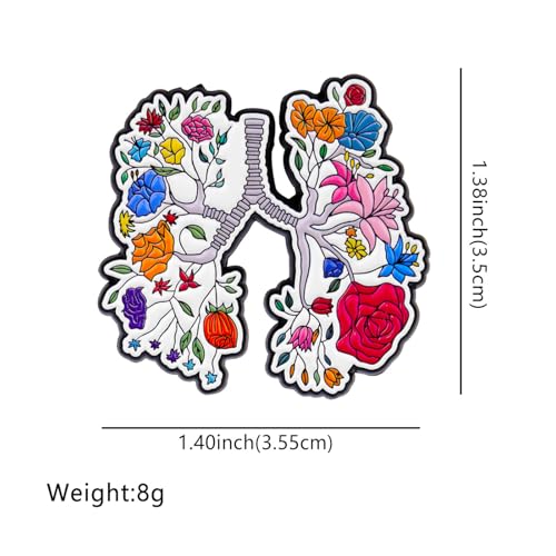Image of Uterus Pin Medical Obgyn Pins Stethoscope Brooch Medicine Symbol Lung Brooch for Gynecologist Medical Doctors Nurse Gifts Jewelry