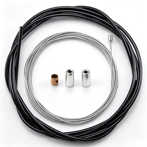 Kontazmi Cable de acelerador universal, 2,50 m, Ø 1,2 mm, con funda y racor roscado para Carburador para Scooter de 50cc Moto