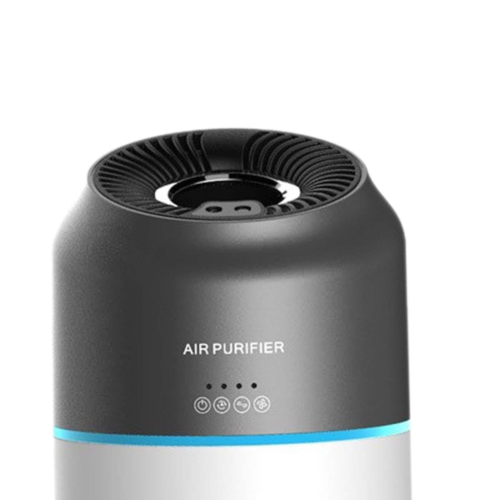 Juego de 2 purificadores de aire portátiles silenciosos para coche, para baño, dormitorio, inodoro