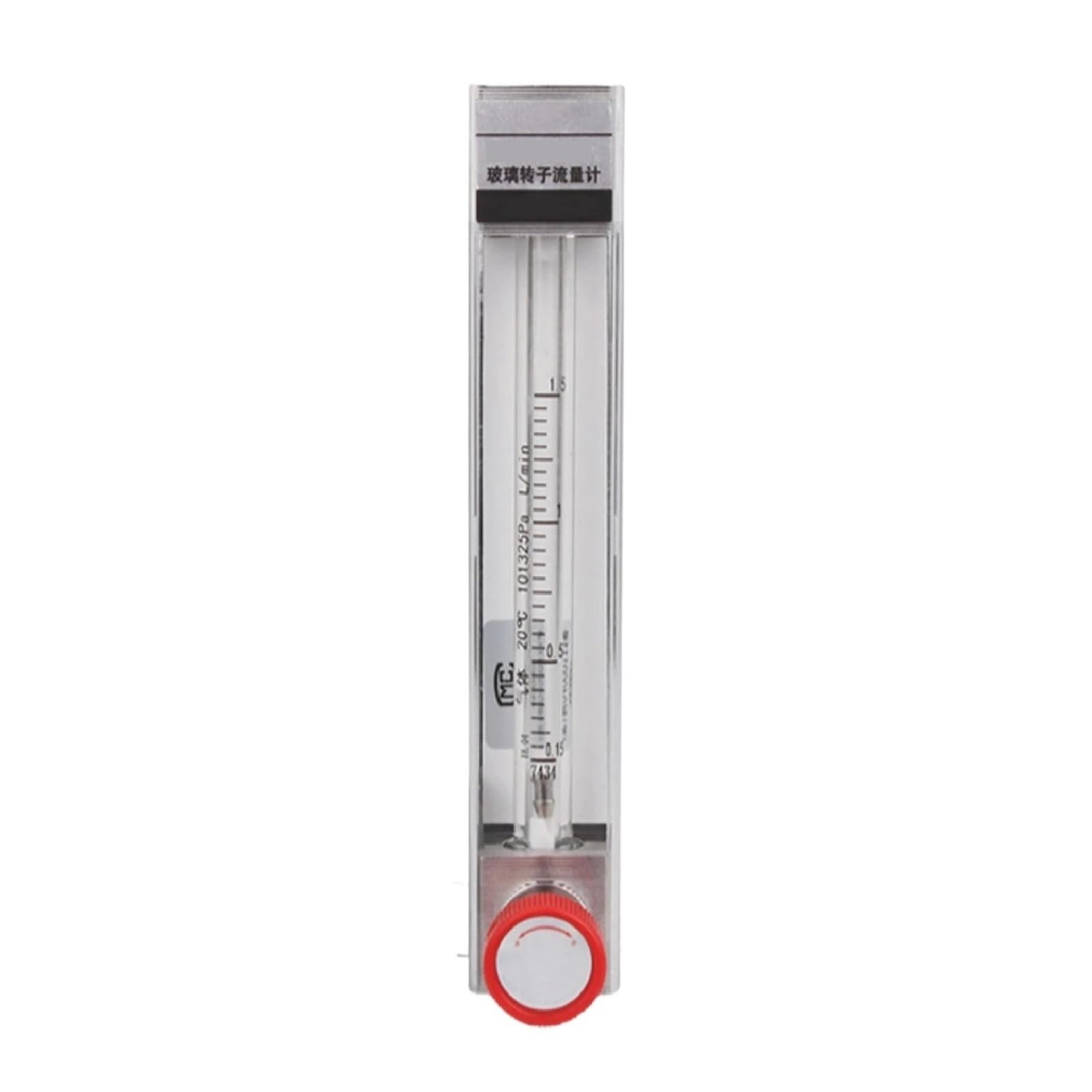 Débitmètre à rotor de haute précision en verre borosilicate