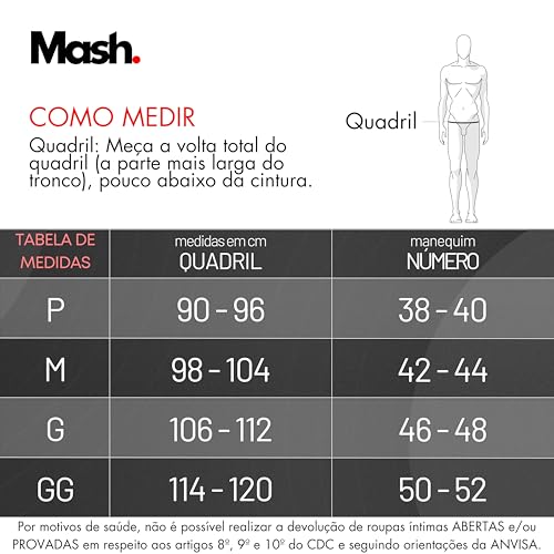 MASH Kit 3 Cuecas Boxer Cotton Elástico Exclusivo Adulto Masculino, 1 Azul Marinho - 1 Cinza Mescla