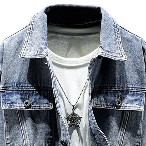 Chaqueta de mezclilla vintage para hombre miniatura 4