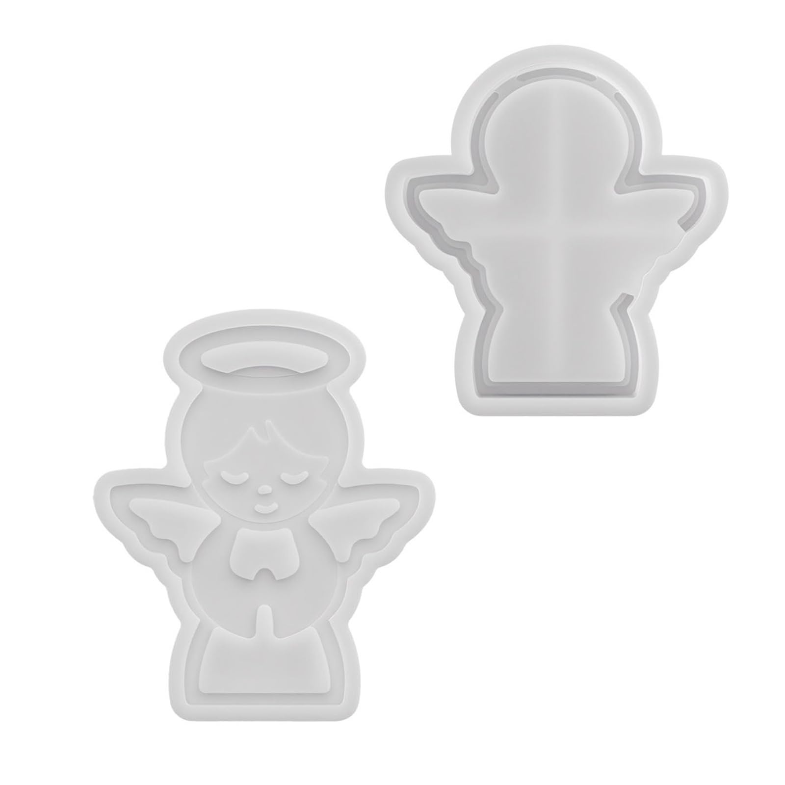 Snorvixre Artisanal Angelic Statue Silicone Casting Sturdy Easy Releases for Cement Resin Creation Silicone Mold