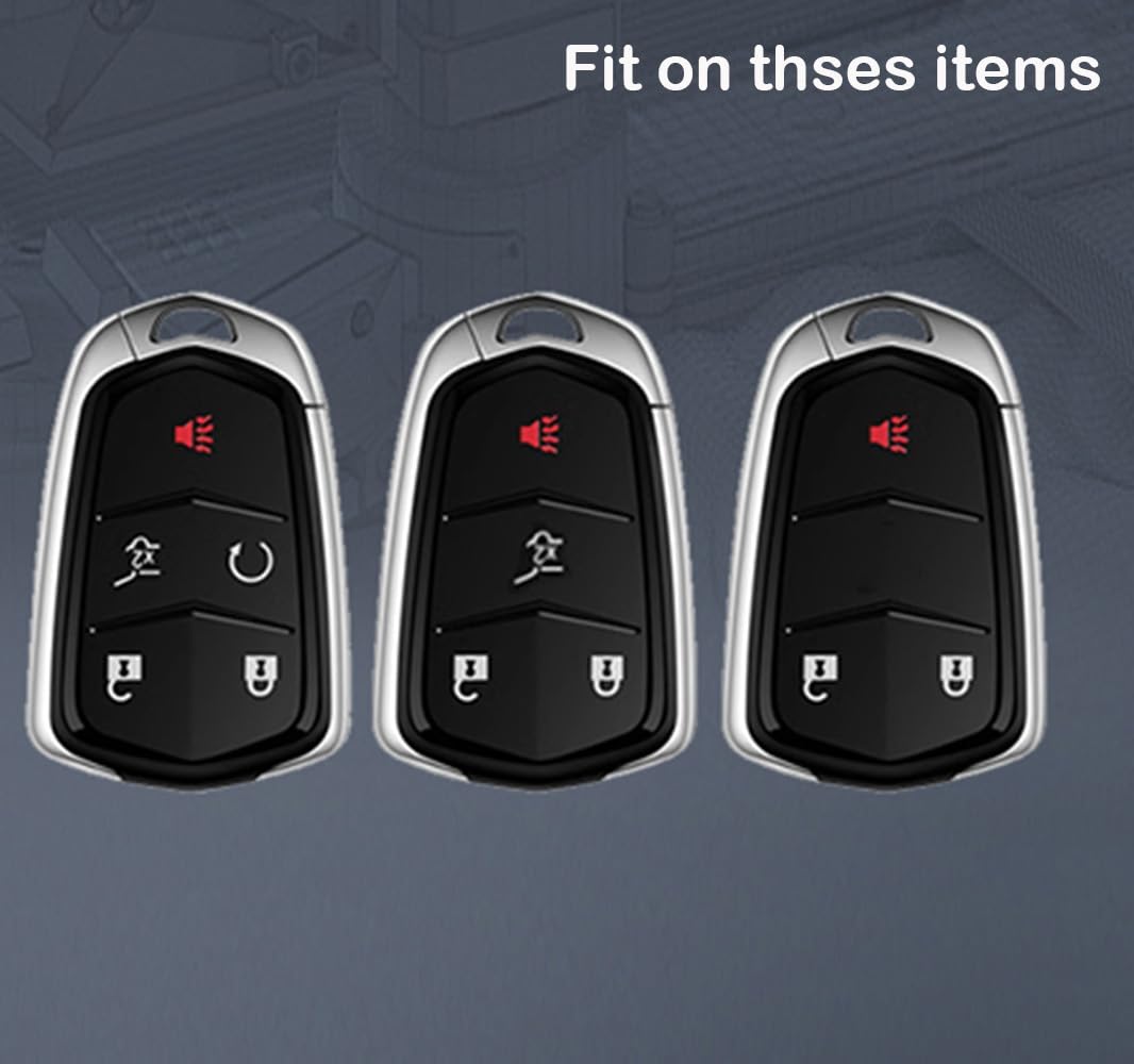 Amazon.com: Zinc Alloy Key Fob Cover for Cadillac ATS CTS SRX XTS