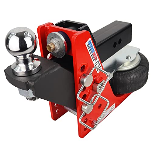 Shocker Hd 20K Air Hitch - Raised Ball Mount (+2" Of Rise To 2" Of Drop), Fits 2-1/2" Hitch, Has 2-5/16" Ball #TOP18