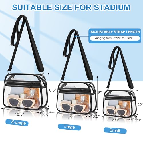 Clear Bag with Wide Adjustable Strap