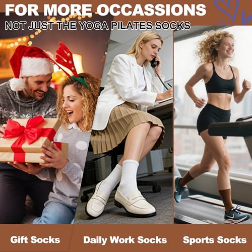 BISOUSOX Pilates Socks with Grips for Women - image 6
