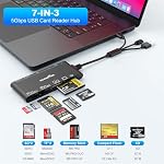 7 in 3 Multi Memory Card Reader - USB C Lighting USB3.0 Multi Card Reader for SD TF CF XD MS,SD Card Reader Adapter for for Phone/Pad/MacBook/Samsung/PC Plug and Play Read/Write 5Gbps