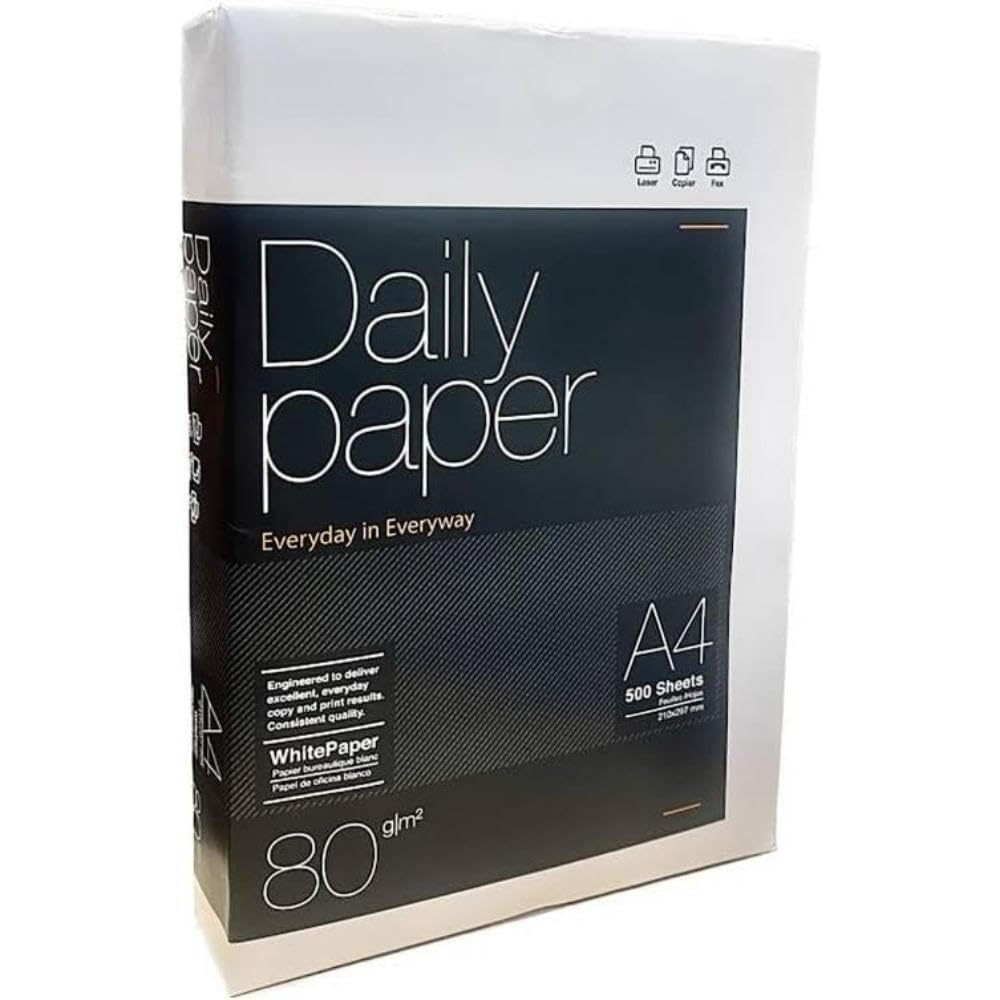 Papel Blanco marca lyreco modelo Daily Paper Papel A4 80gr. 210x297mm (500 Hojas) Blanco