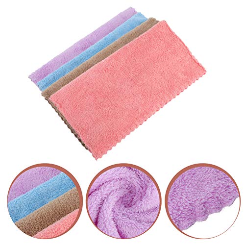 EXCEART 8Pcs Face Wash Pano Removedor De Maquiagem De Microfibra Toalhas Absorventes Panos Reutilizá