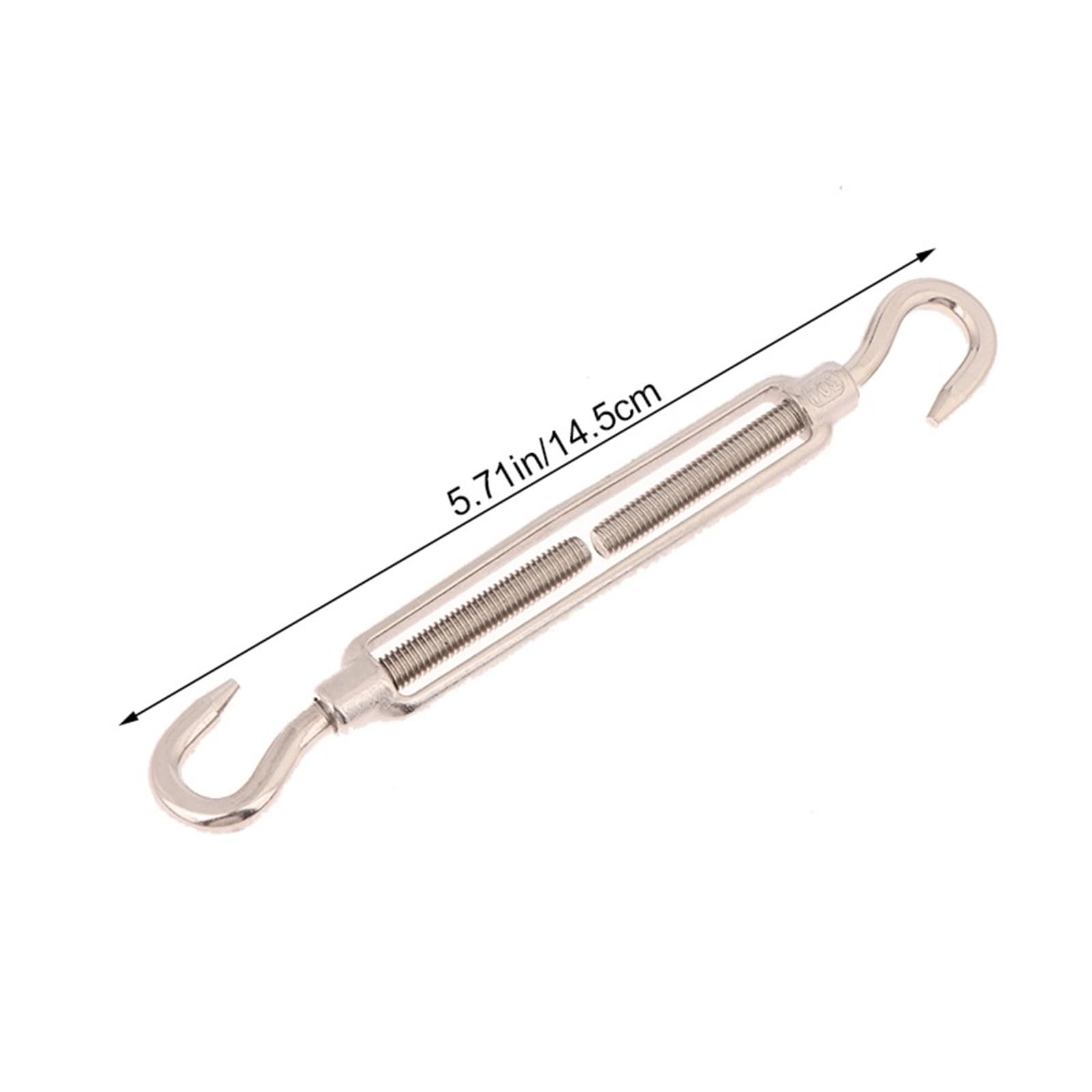 Crochets de gréement chaîne réglables en acier inoxydable 304, dispositif Tension câble métallique, tendeur à œil, 8 pièces Pour Accessoires Chaîne(M6-2)