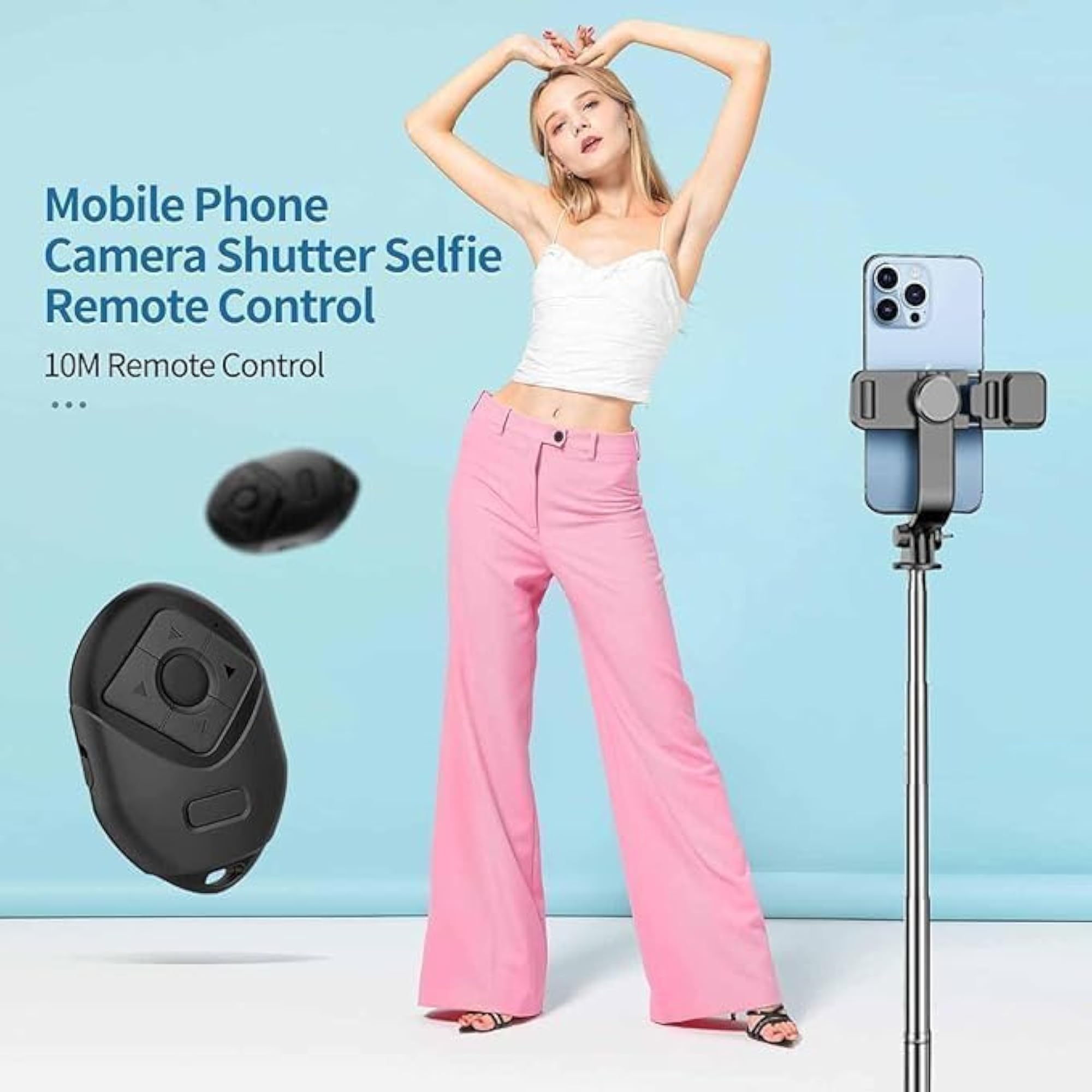 Bluetooth Page Turner Remote Control, 6-Button Wireless