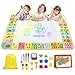 Wasser Doodle Matte 120 x 90 Kind Spielzeug Aqua Magic Zeichnen Malmatte Wiederverwendbare Drawing Matte für Kinder Toddler Geschenk Spielzeug für 1 2 3 4 5 6 7 8 Jahre
