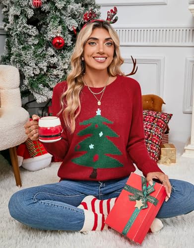 Alsol Lamesa Women's Cute Heart Sweater Long Sleeve Crewneck Pullover Ribbed Knit Casual Sweaters3