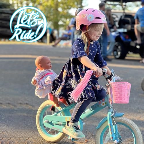 Image of JOYSTAR Little Daisy Kids Bike for Girls Boys Ages 2-7 Years, 12 14 16 Inch Girls Bikes with Doll Bike Seat & Streamers, Boys Bike with Flag & Number Plate, Multiple Colors